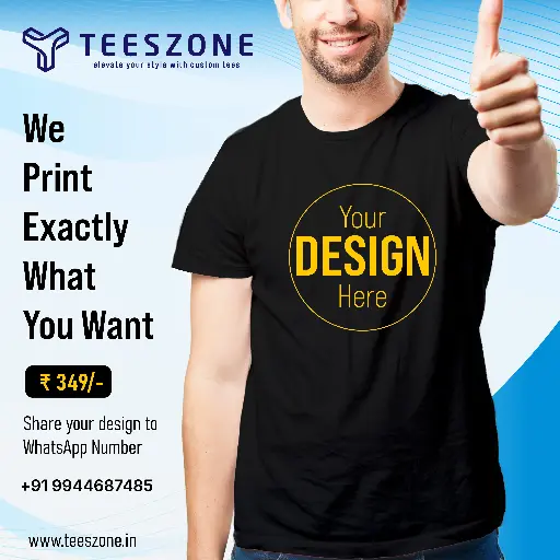 Customized Round Neck T-Shirt